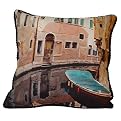 Venice Canal Decorative Pillow