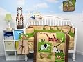 Boutique Safari Jungle Animals 10pcs Crib Bedding SET