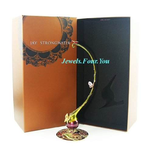 Buy JAY Strongwater Ornament Holder Stand with Butterfly & Swarovski
Crystal. 13" Tall with best price