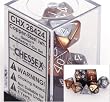 Chessex Gemini Copper-Steel 7 piece dice set