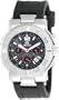 REACTOR Men's 75801 Critical Mass Chronograph Black Coral Dial Rubber Strap Watch