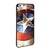 iPhone 6 Plus Case, GMYLE Snap Cover Coated for iPhone 6 (5.5 inch Display) - Captain US Image Slim Fit Snap On Protective Hard Shell Back Case