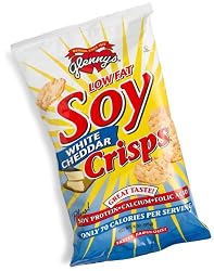 Glenny's Low Fat Soy Crisps, White Cheddar, 3-Ounce Bags (Pack of 12)