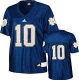 Notre Dame Fighting Irish Women's Football Jersey: adidas Navy #10 Replica Women's Football Jersey
