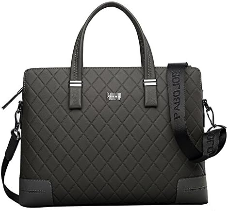 MX Full Leather Men Handbags Genuine Cowhide Briefcase Messenger Bags Grey