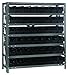 Quantum Storage Systems 1239-101BK Shelf and Bin Unit, 12" D x 36" W x 39" H, Black