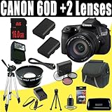 Canon EOS 60D 18 MP CMOS Digital SLR Camera w/ EF-S 18-200mm f/3.5-5.6 IS S ....