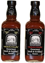 Lynchburg Tennessee Whiskey Sweet & Mild SUGAR FREE Gourmet Deli & Grillin' Sauce