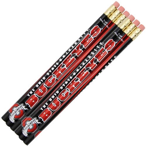 NCAA Ohio State University Pencil (6 Pack), Black