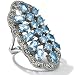

Blue Topaz Silver Ring