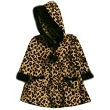 Bonnie Baby Leopard Print Winter Fleece Coat