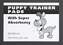 100 Puppy Training Pads Size 60x60 cm (Medium) Mats