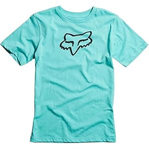 Fox Racing Youth Boys Ageless Short-Sleeve Shirt, Sea Foam, Small