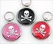 Pet ID Tag - Skull & Crossbones - Custom engraved cat and dog ID tags. Jewelry that ensures pet safety. Available in 10 colors and 9 designs.