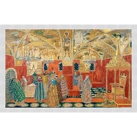 Tableau avec cadre: Alexander Jakowlewitsch Golowin, "In the Kremlin", 71 x 44 - Aluminium Basic M: Argent mate