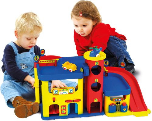 Viking Toys gro&szlig;e City Parkgarage inkl. 2 Fahrzeugen und 1 Hubschrauber Preisvergleich