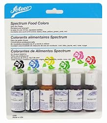 Ateco 6 Pack of Gel Food Color