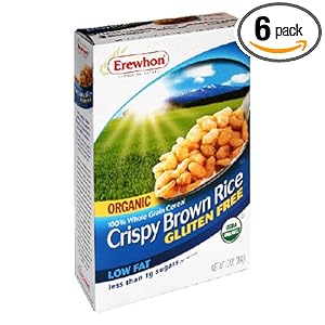Erewhon Crispy Brown Rice Cereal, Gluten Free, Organic, 10-Ounce Boxes (Pack of 6)