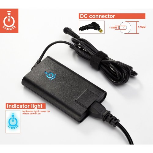 Intocircuit� 65w AC Power Adapter Furnish Cord Charger For Acer ASPIRE TimelineX 1830,AS1830,1830T-3721,1830T-6651,1830T-68U118