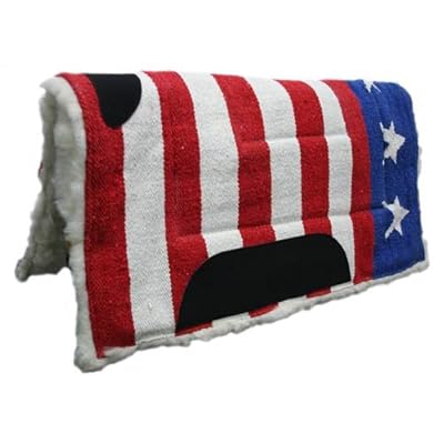 Amazon.com : Tahoe Tack Patriotic American Flag Saddle Pad with Fleece