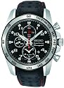 SEIKO - SNAE65 - Sportura - Montres Homme - Quartz - Noir - Bracelet Cuir Noir