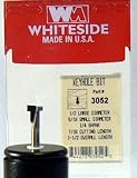 Whiteside Router Bits 3052 Keyhole Bit with 1/2-Inch Large Diameter and 7/16-Inch Cutting Length