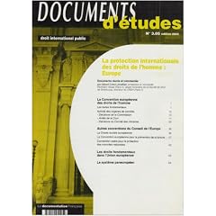 La protection internationale des droit de l'homme : l'europe