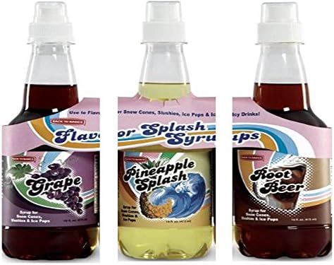 Slushie Express Syrup Flavor Splash 9 Pack