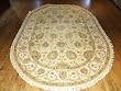 Handmade Indian Sultanabad Oval Rug 5'11"x8'11"