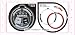 MONOKURO BOO CAR STEERING WHEEL COVER BLACK&RED A17