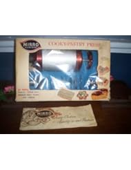 Kitchen: Vintage Mirro Cookie Press 12 Cookie Plates + 3 Pastry Tips 358-AM - Mirro