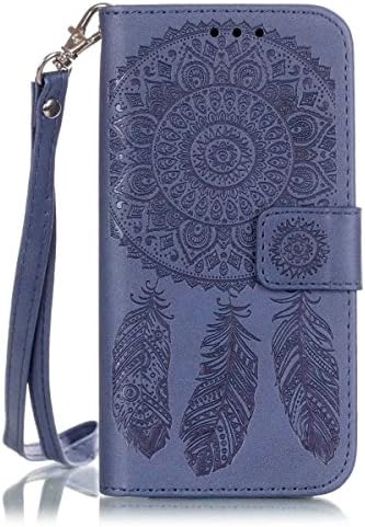 iPhone 7 Case,iPhone 7 Leather Wallet Case,Strong Magnetic Wallet PU Leather Stand with Lanyard RFID Blocking Protective Flip Cover for iPhone 7 4.7" inch