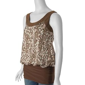 Buy Aggie Brand Juniors Floral Print Sleevless Tunic by Aggie Brand