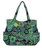 Vera Bradley Pleated Tote Bag In Blue Rhapsody Purse