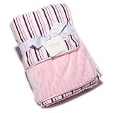 Bask Home Security Blanket - Dotted Stripe Wine