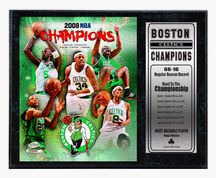Buy Boston Celtics 2008 NBA Champions Statistics 12 x 15 Plaque by Encore Select, Inc.