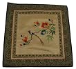 Chinese embroidery, hand embroidered - various color backgrounds, 14" x 14"