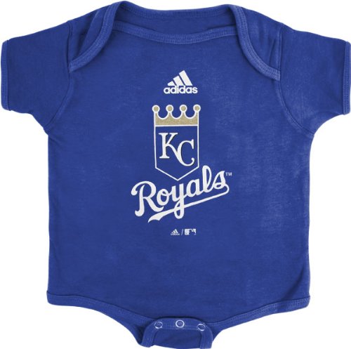 Kansas City Royals Royal adidas Team Logo Newborn/Infant Creeper
