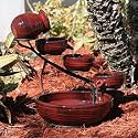 Smart Solar 23941R01 Lava Red Finish Lava Ceramic Solar Cascade