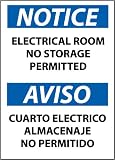 SIGNS-ELECTRICAL ROOM NO STORAGE..