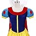 TIAOBU Adult Women Princess Costume Dress Hair Hoop Halloween Cosplay (X-Large, Yellow, Blue)