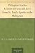 Philippian Studies Lessons in Faith and Love from St. Paul's Epistle to the Philippians