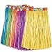 Hawaiian Adult Plastic Flowered Grass Skirt, 31-1/2 inch Long Hula Skirt, 11 Colors For Choose, Luau Party supplies