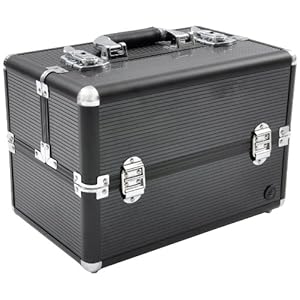 Beauty Box San Remo Black Cosmetics & Make-up Beauty Case