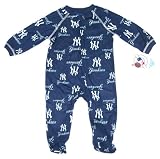 New York Yankees Pajamas Onesie Zipper Front Footed Sleeper Size 24 Months