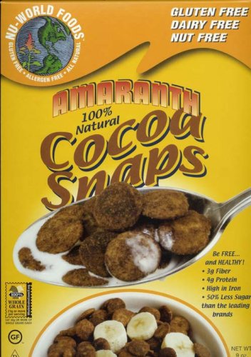 Amaranth Cereal Snaps - Cocoa