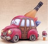Woody Wagon Surfer Wine Bottle Holder with Stopper