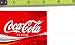 Medium Square Size Coca Cola Logo Soda Vending Machine Flavor Strip, Label Card, Not a Sticker
