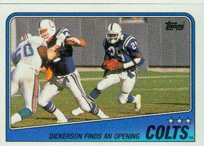 1988 Topps #116 Colts TL / Eric Dickerson - Indianapolis Colts (Team Leaders)(Football Cards)