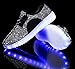 [NEW SIZE VERSION] Santiro Men's Breathable 7 Colors LED Light up Sneakers Flashing Athletic Shoes